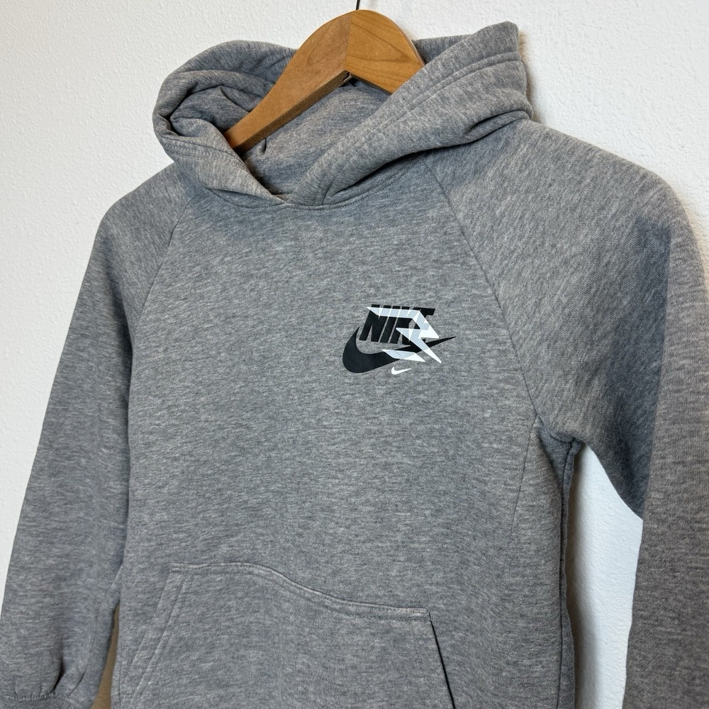 Nike 3Brand Russell Wilson Boys' Fleece‎ Hoodie Gray Size Small